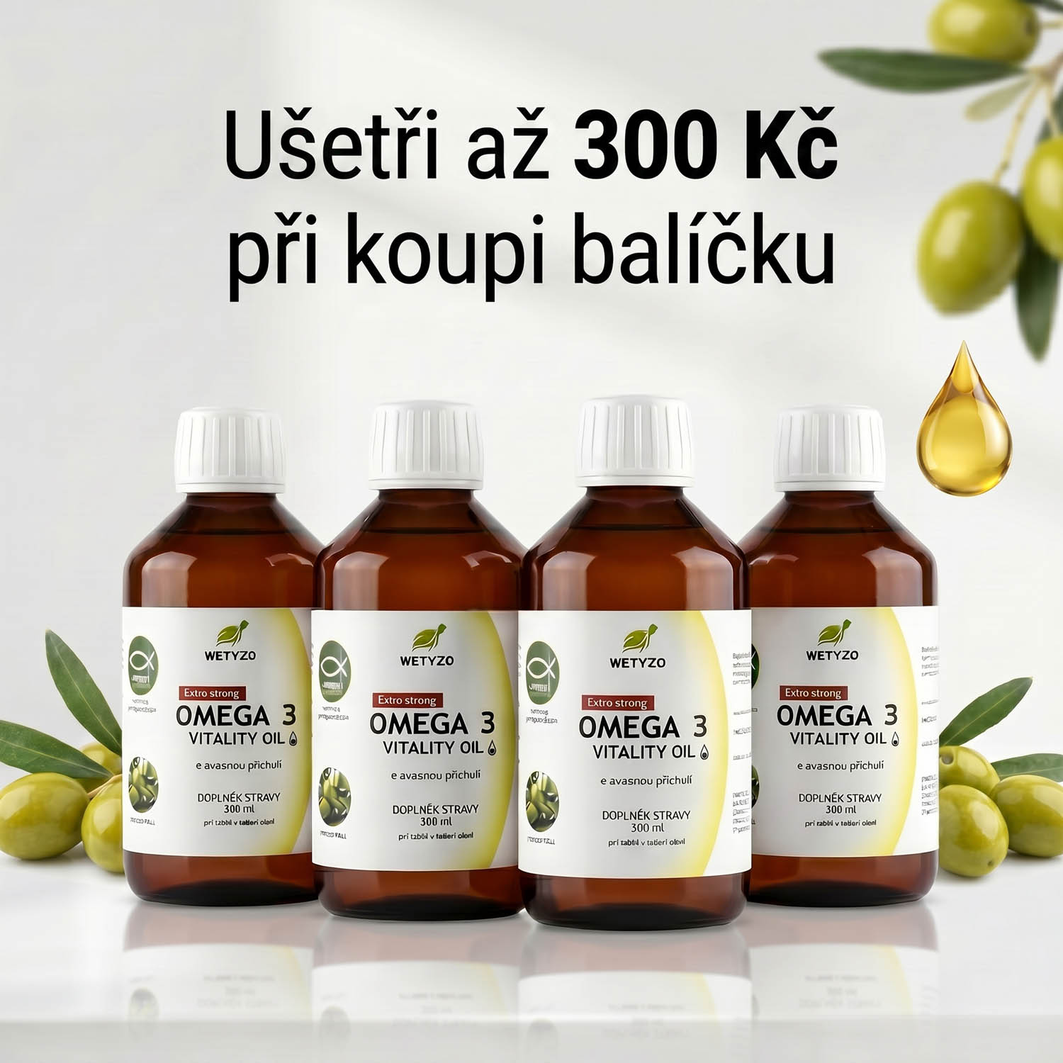 Balíček Omega 3 Vitality (4 ks)